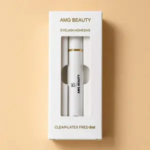 AMG Beauty Eyelash Adhesive for Strip Lashes Ultra Resistant 5ml Glue with Precision Applicator