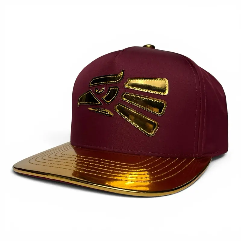 Hecho en Mexico Eagle Gold Snapback Baseball Cap Hat Premium Streetwear Hat Flat Bill Hat