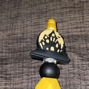 Halloween Castle Silicone Focal Beaded Pen Plastic