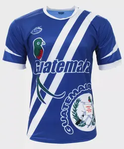 G u a t e m a l a New Arza Soccer Jersey Blue -  100% Polyester Short Sleeve Gear for Fans & Players