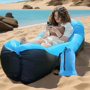 Lazyman Sofa - A Single-person Portable Air Bed for Camping, Picnicking, Sleeping Bag, Inflatable Sofa