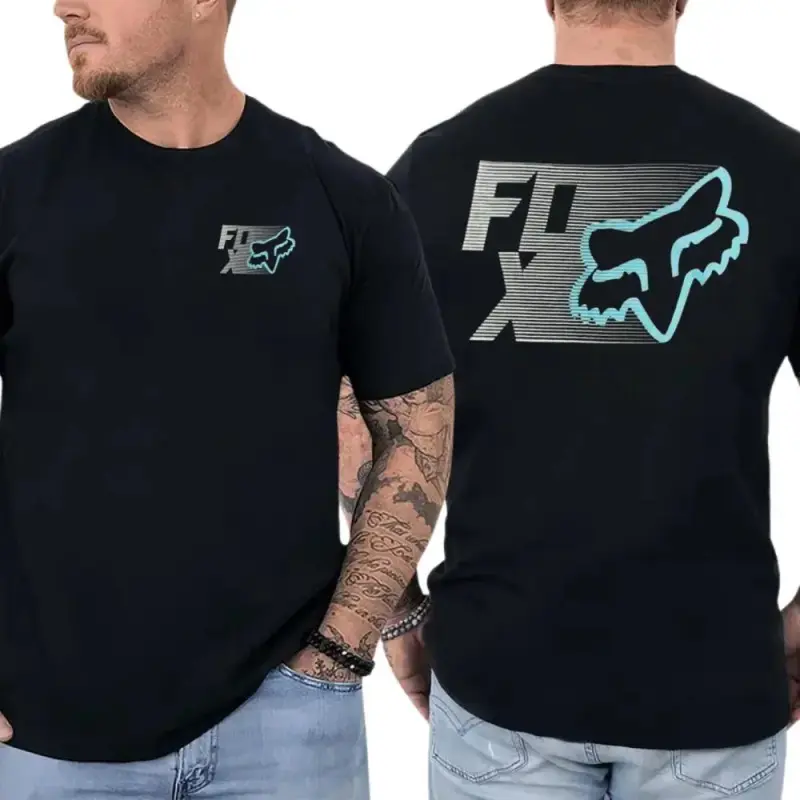 High-Quality Casual Top,Casual Classic Graphic TeeMen'S Fox Racing T-Shirt Graphic Tee Top Gift Top Multiple Sizes Colors Trendy Casual Everyday Wear Popular Men'S Graphic Top