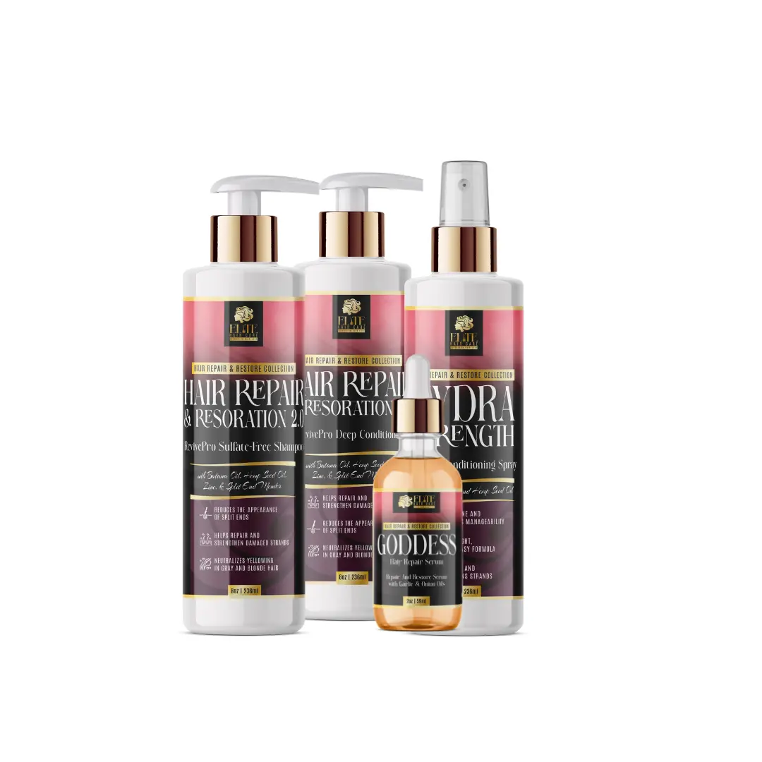 Intensive Damage Repair System – Deep Repair, Restore Dry Damaged Hair, Anti Frizz & Strengthen for Soft, Smooth, Healthy Hair(Elite Hair Care USA)