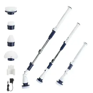 Casabella Power Spin Scrubber Electric Cleaning Brush with Adjustable Head for Effective Cleaning