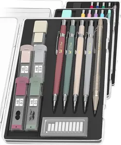 - Mechanical cil Set with Leads and Eraser Refills, 5 Sizes - 0.3, 0.5, 0.7, 0.9 and 2 Millimeters, for Drafting, Drawing and Sketching