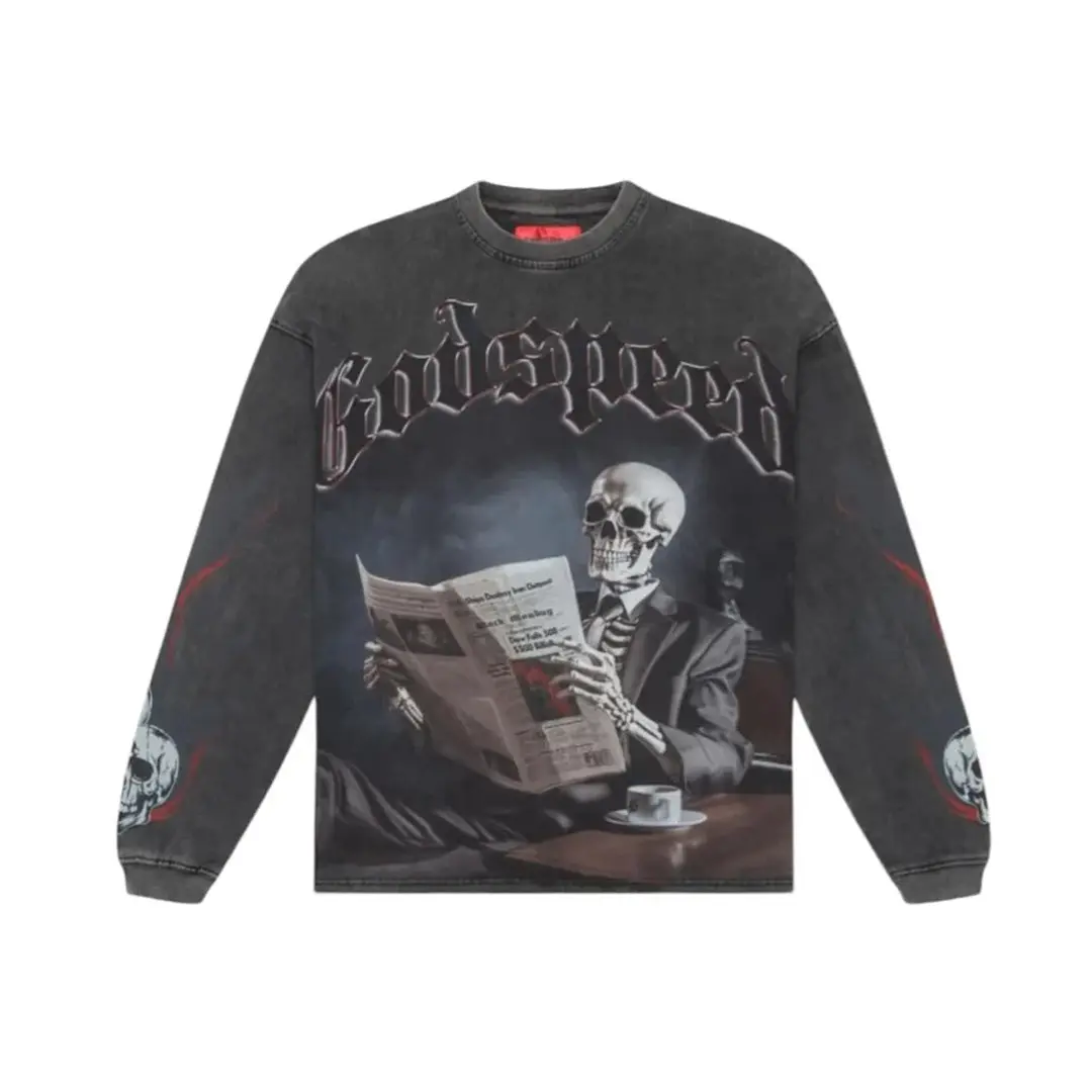 Godspeed Black Monday Long Sleeve Grey Wash