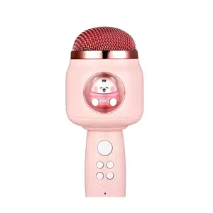Kids Karaoke Microphone With Bluetooth Connectivity Plush Toy Design Wireless Singing Machine For Family Entertainment And Music Games