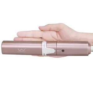 VAV Mini Travel 2 in 1 Hair Straightener and Curler 1 Inch Curling Iron Flat Iron Dual Voltage Ceramic Coating Panel Hair Styling Tool