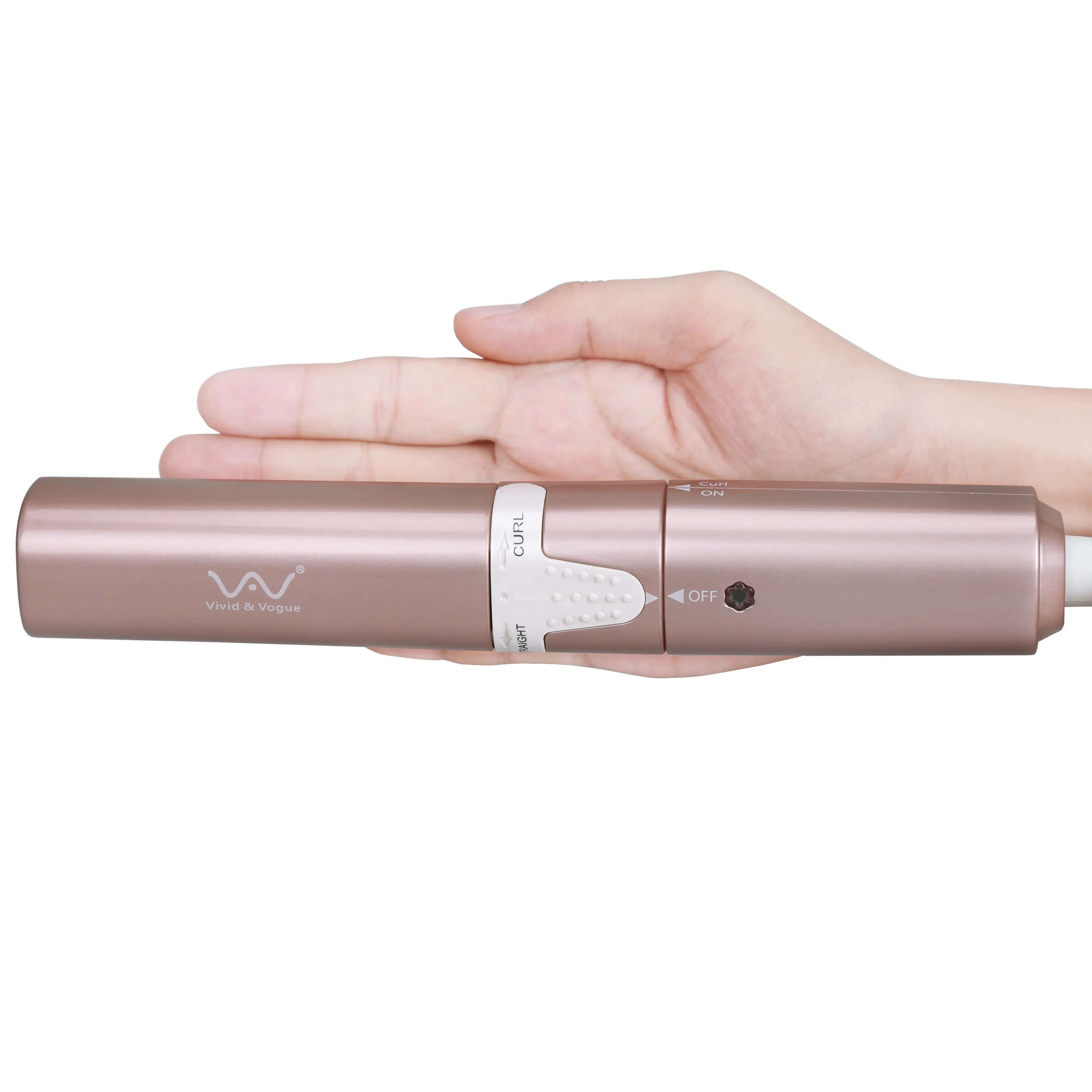 VAV Mini Travel 2-in-1 Hair Straightener & Curler Iron - 1 in Ceramic Plate Styling Tool, Dual Voltage, Fixed Temp, Straighteners Inclusive, Hair Straighteners, Curling Tool