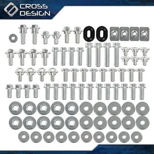 CROSSDESIGN 90PC FULL BOLT KIT Fit For 02-21 HONDA CRF 150 250 450 CRF150RB CRF250X CRF450X
