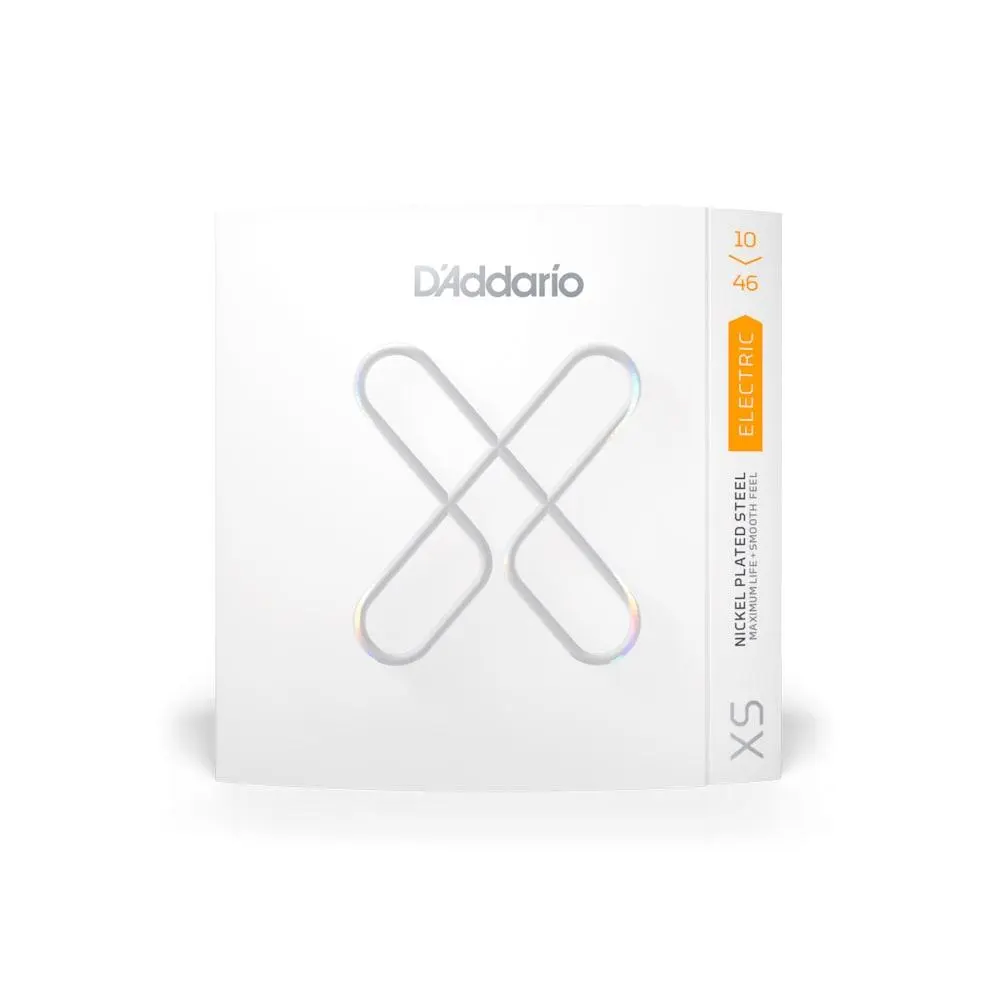 D'Addario XS Nickel Coated Wound Electric Guitar Strings - 10-46 Regular Light, Nickel-Plated Steel Wrap Wire, Twist Design, Rich Harmonics, Smooth Fast Feel, Superior Strength, Greater Clarity, Longest Life, Remarkable Definition, All Ages, Maximum