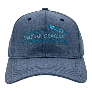 I Dont Have The Time Or The Crayons Hat Funny Sarcastic Graphic Novelty Cap Funny Hats Funny Sarcastic  Novelty Caps for Men Blue - I Standard