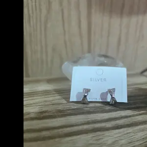 Arracadas plata italiana 925 con baño de rodium calidad primium