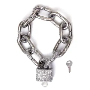 Oversized lock necklace