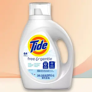 Tide Free Liquid Laundry Detergent 84fl oz - Free & Gentle Formula, 84fl oz, for Sensitive Skin, HE Compatible, Value Size
