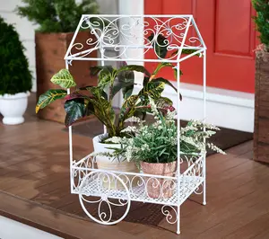 Indoor/Outdoor Metal Flower Cart by Valerie Indoor/Outdoor Metal Flower Cart by Valerie