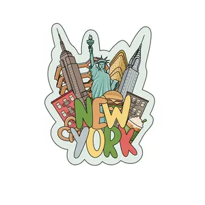 New York Collage - 3D Wooden Souvenir Magnet