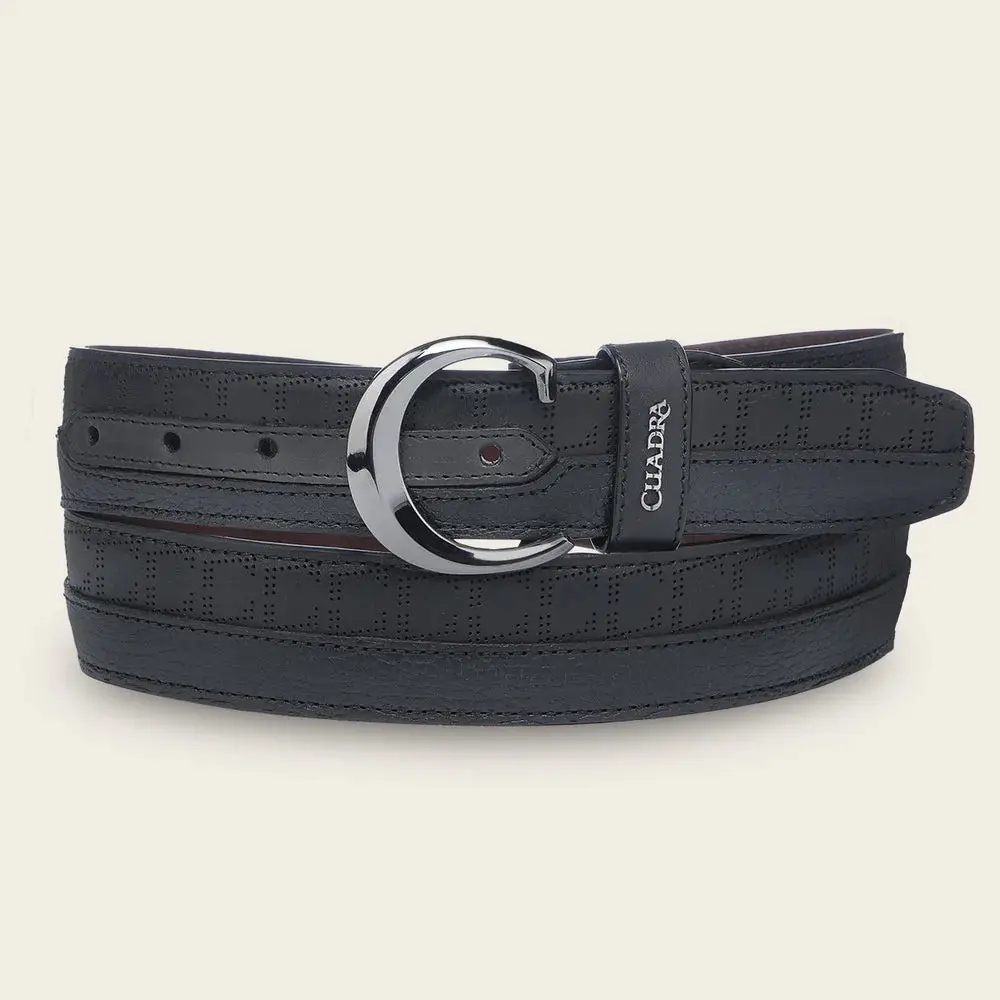 Cuadra MNS Cowhide Black Belt