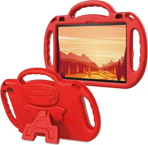 Case for 10-inch Tablet with  Strap, Lightweight Shockproof Handle Cover for 10" Tablet(Not for Other Tablet), Brick Red