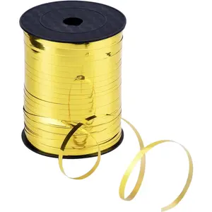 500 Yard Crimped Curling Ribbon 3/16 Inch Balloon Spool Thin Ribbon for Christmas Balloons String  Wrapping Wedding Birthday Party Art Craft  Decoration(Metallic )