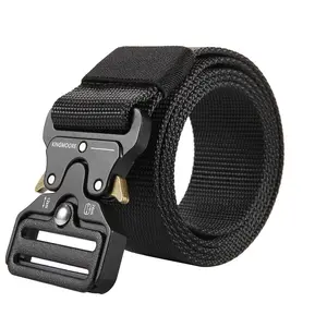 tactical belts for men military ,  Quick Release Snap Leisure Belt As , Black，Casual Nylon Waistbelt for Daily Use, Waistband for Jeans
