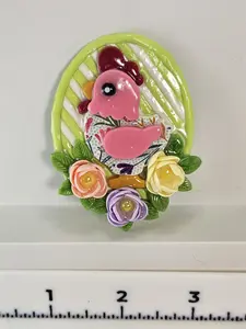 Charming Chicken Magnets - Farmhouse Decor for Your Fridge!  Handmade Refrigerator Magnets: Home and Garden.  Country Refridgerator Art.