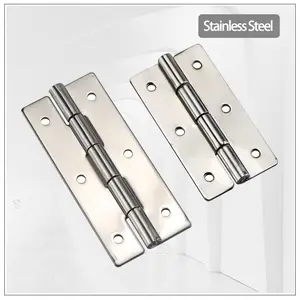 (Ten-piece pakage) Stainless Steel Hinges Industrial Electrical Automation Machinery Equipment Cabinet Doors Folding Hinges