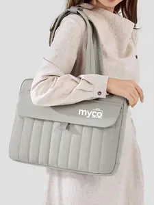 Slim Eco Briefcase for Women Under 16 Inches, Lightweight and Casual Laptop Bag for Work or Travel, Includes Adjustable Shoulder Strap