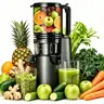 LQZ 350W Cold Press Juicer - Slow Masticating, 5.4 Inch Feed Chute, High Juice Yield, Easy Clean, 55rpm Technology for Whole Fruits & Veggies,Whole Vertical Juicer#backtoschool#sohochic