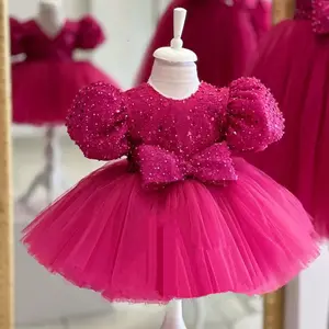 104 Princess Puff Gown Occasion Kids Girl Tulle Dress Birthday Dress Girl Dress Flower Girls Wedding Party Tutu Clothes
