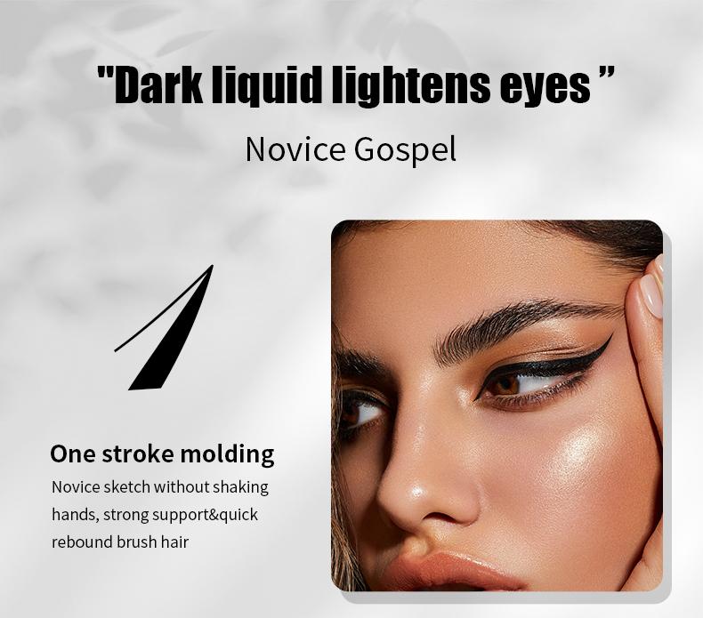 [YANQINA] Long-lasting eyeliner -lightweight, waterproof,vegan,cruelty-free,24-hour smooth application,ultra- creamy andsilky smooth texture.
