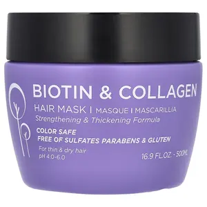 Luseta Beauty Biotin & Collagen Hair Mask, 16.9 fl oz (500 ml)