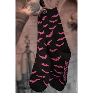 Creepy Crew Socks [Pink Bats]