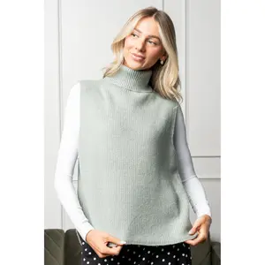 Cloverlight Ribbed Sweater Vest - Soft Knit, Relaxed Fit