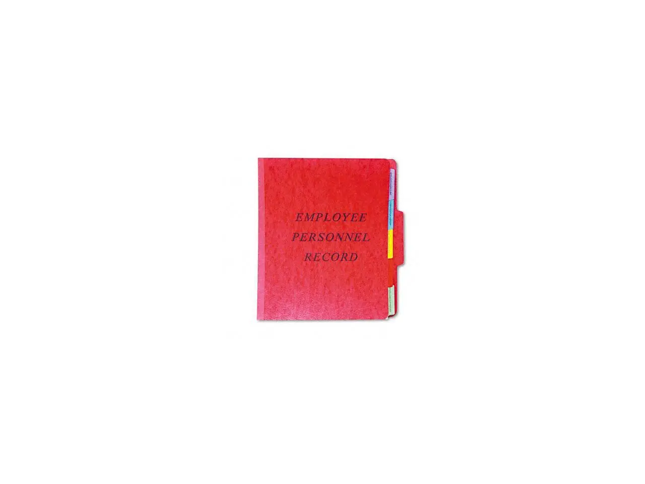 Pendaflex SER-1-ER Vertical Personnel Folders, 1/3 Cut Top Tab, Letter, Red