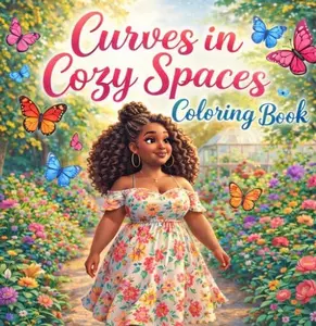 Curves in Cozy Spaces Coloring Book A Relaxing Coloring Journey Celebrating Curvy Beauty & Self-Care