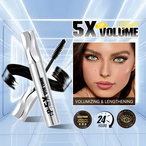 Silver tube mascara is waterproof, sweat-proof, non-smudging, thickening, curling, lengthening, and setting, suitable for European and American eyelash base
