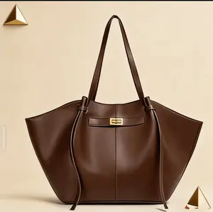 hadesGoodies Marella Top Handle Tote Bags - Elegant PU Leather Tote with Detachable Charm & Magnetic Closure System for Everyday Use 23.6"' x 12.6"' x 5.5"' x 11" SpringStatements