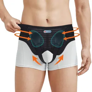 Upgraded Hernia Belt for Men & Women,Inguinal Hernia Support Belt with 4 Removable Medical Compression Pads,Hernia Support Truss for Single/Double Inguinal or Sports (Black, M)