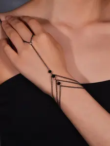 Women's Elegant Tiered Layered Stackable Bracelet, Classic Personality Fashionable Adjustable Ring Linked Design Matching Bracelets, Adjustable Cuff, Trendy Luxury Jewelry Accessories for Party and Daily Life