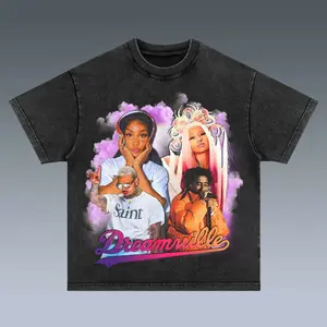 Dree@mvillee Feestiv@l- Chriis Br0wn-sz@-nicki Min@j-j C0lee Tee R@p Hip H0p Music Uniseex T-shirt Creewneeck M@dee Using 100% Us C0tt0n & Printeed In Thee Us@