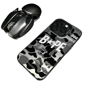 Bape camouflage letter phone Cases For iPhone 12,13,14,15,16,17Promax Pro Plus,durable phone case,It's a great gift for a good friend,for holidays
