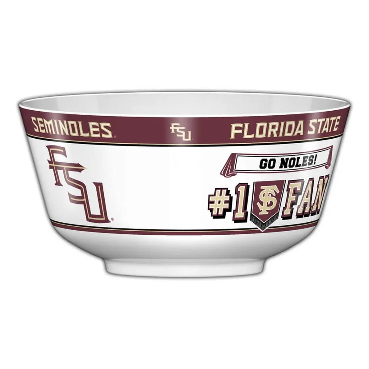 212 MAIN Party Bowl - 11.75x6 in. Melamine Tableware Bowls for Fans & Watch Party Use, Bold Graphics Kitchenware (Fremont Die Collection), Melamine Bowls