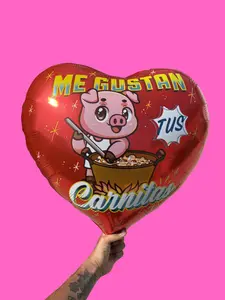 Me Gustan Tus Carnitas 24 inch mylar balloon Me Gustan Tus Carnitas 24 inch mylar balloon