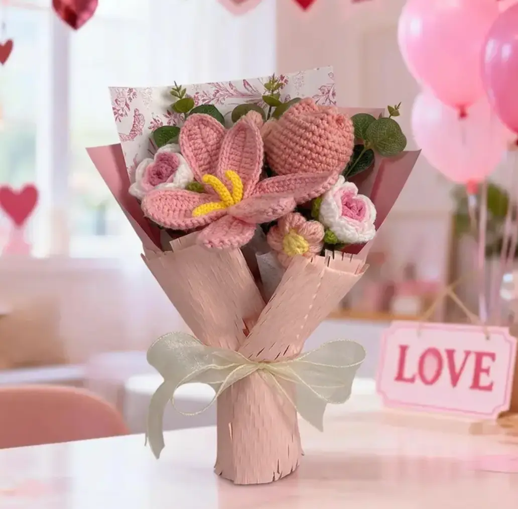 1 Bunch Artificial Flowers for Home Decor, Parties, Weddings & Anniversaries — Perfect Valentine’s Day, Birthday, Mother’s Day,  Decorative Artificial Flower Set light rose faux porch patio garden decor style simple modern decort