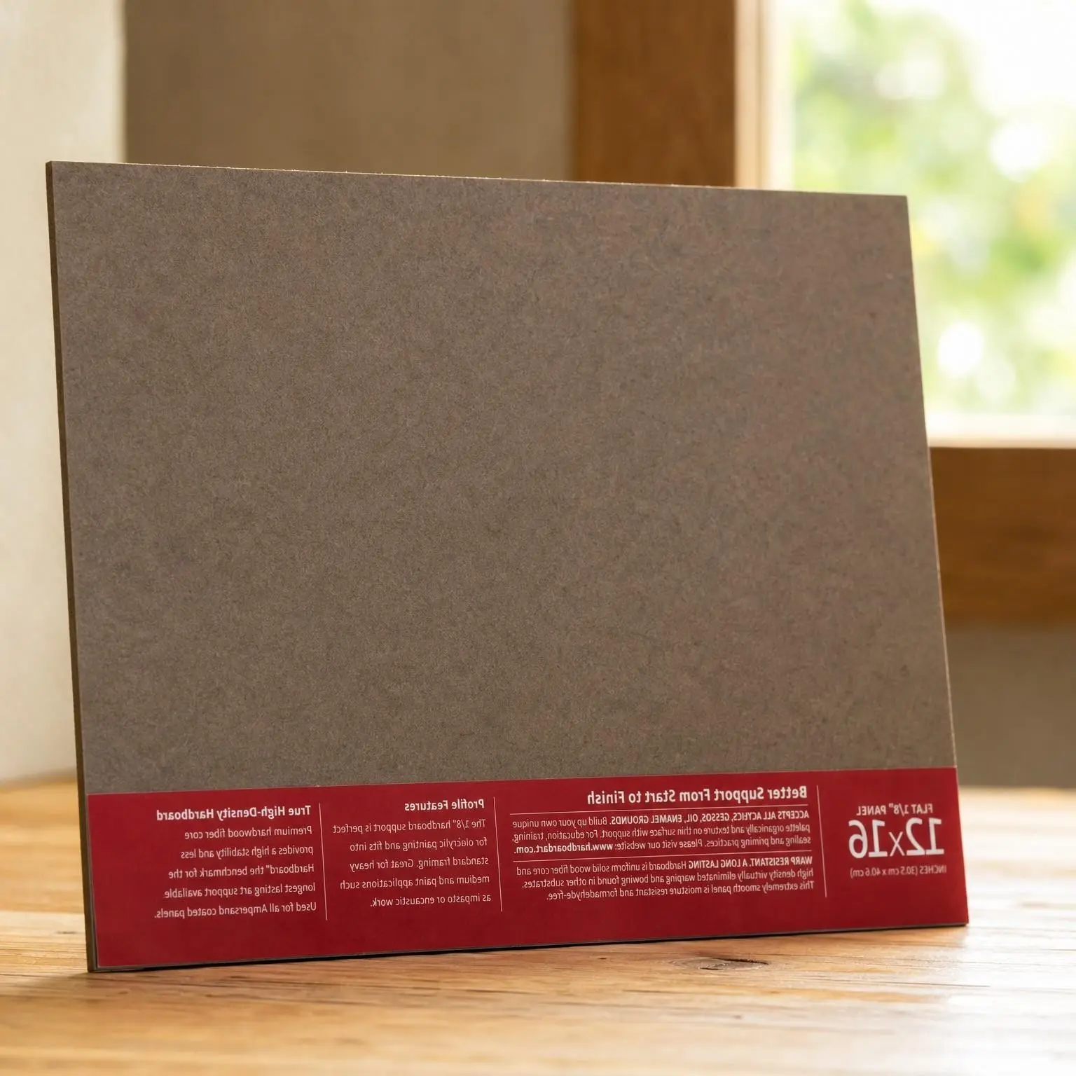 Museum Series Hardbord Panel for Painting and Mounting, 1/8 Inch Depth, 12 x 16 Inch