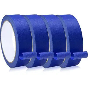 Blue Painters Tape Poster Board, Premium Painter's Tape (88yd=4Rolls*0.94in*22yd), Adhesive Paint Tape for Wall Painting