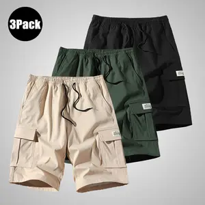 Men's cargo shorts, diagonal pockets, versatile casual wear, everyday wear men's shorts Loose Sports Breathable Outdoor
