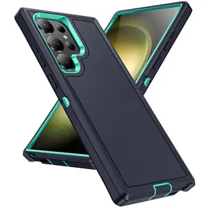 for Samsung Galaxy S26 S25 S24 Plus S22 Ultra S23 FE 5G Case 2 in 1 Heavy Duty Anti-Drop Shockproof Back Cover Protective Phone case