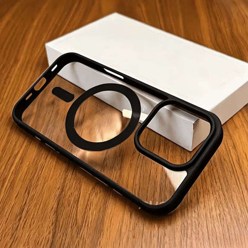 Transparent Smartphone Casing - Skin-friendly, Shockproof Handheld Cellphone Case, Unisex, Compatible with iPhone 17 16 15 14 13 12 11 Pro Max X XS Max & Samsung Galaxy S22 S23 S24 S25 S26 Plus Ultra FE, Wireless Charging Support, Mobile Devices Accessory